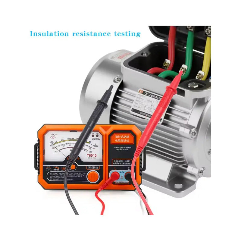 Megohmetro Medidor Resistencia Analogo Recargable Usb 1000v