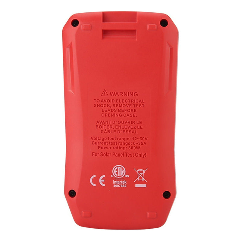 Probador Multímetro Fotovoltaico Panel Solar Mc4 Voc Ut673pv