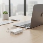 Adaptador Mini Displayport Para Thunderbolt Mac Hdmi Vga Dvi Blanco