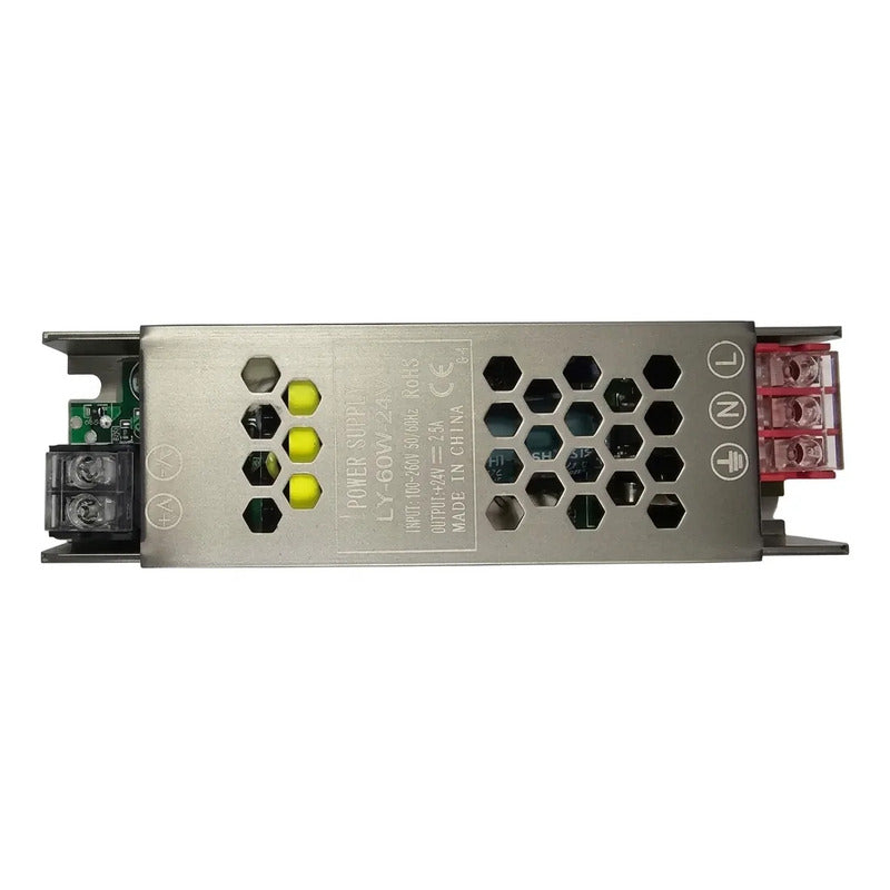 Fuente Poder Slim 24v 60w 2.5a 2.5x3.5x12cm Led Cámara Foco