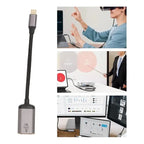 Adaptador Usb Tipo C A Displayport Hembra 4k 144hz- 8k 60hz Negro