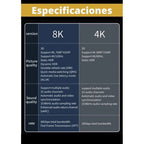 Cable Hdmi 8k 4k Uhd Hdtv V2.1 1.5mt 144hz 48gbps 7680x4320p