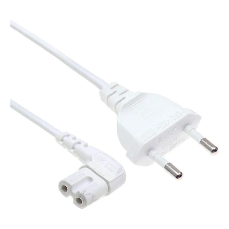 Cable Poder Tipo 8 En L Enchufe Tv Conector Television Radio