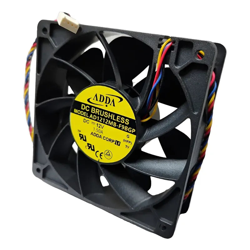 Ventilador Fan Cooler Ad1212mb-f9bgp 120x38mm 12v 4 Pines 12 Cm Negro Plástico 7