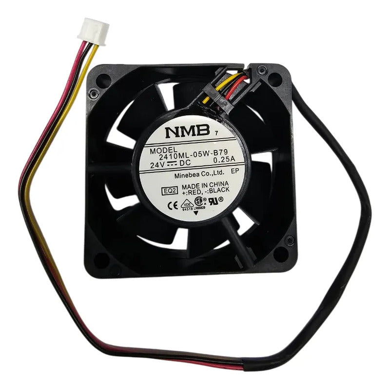 Ventilador Fan Cooler 2410ml-05w-b79 24v 60x25mm 3 Pin 6025 Negro 2