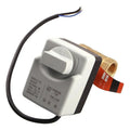 Electro Valvula Dn25 Bola Motorizada 220v + Perilla Manual Gris