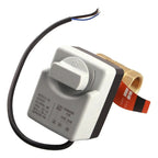 Electro Valvula Dn25 Bola Motorizada 220v + Perilla Manual Gris