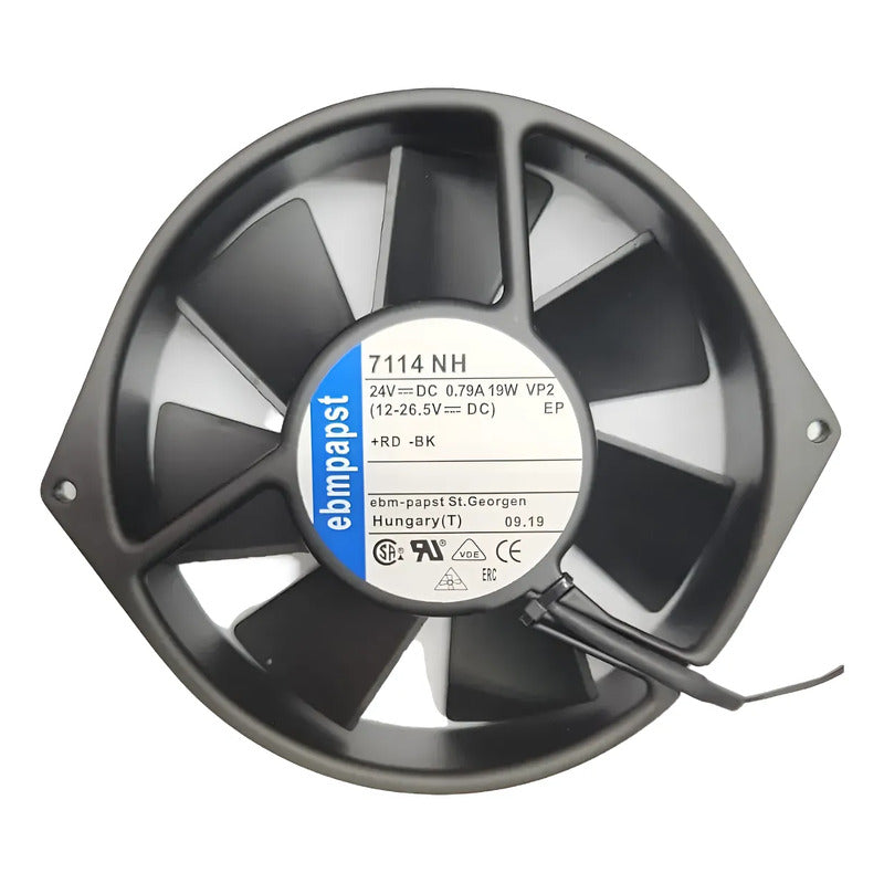 Ventilador Fan Cooler 7114nh 7114 Nh 24v 150x172x38mm 2 Pin Negro