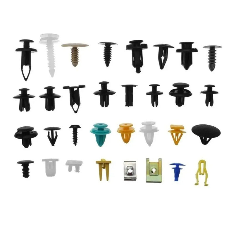 Set 200 Clip Broche Reparacion Parachoque Puertas Carroceria