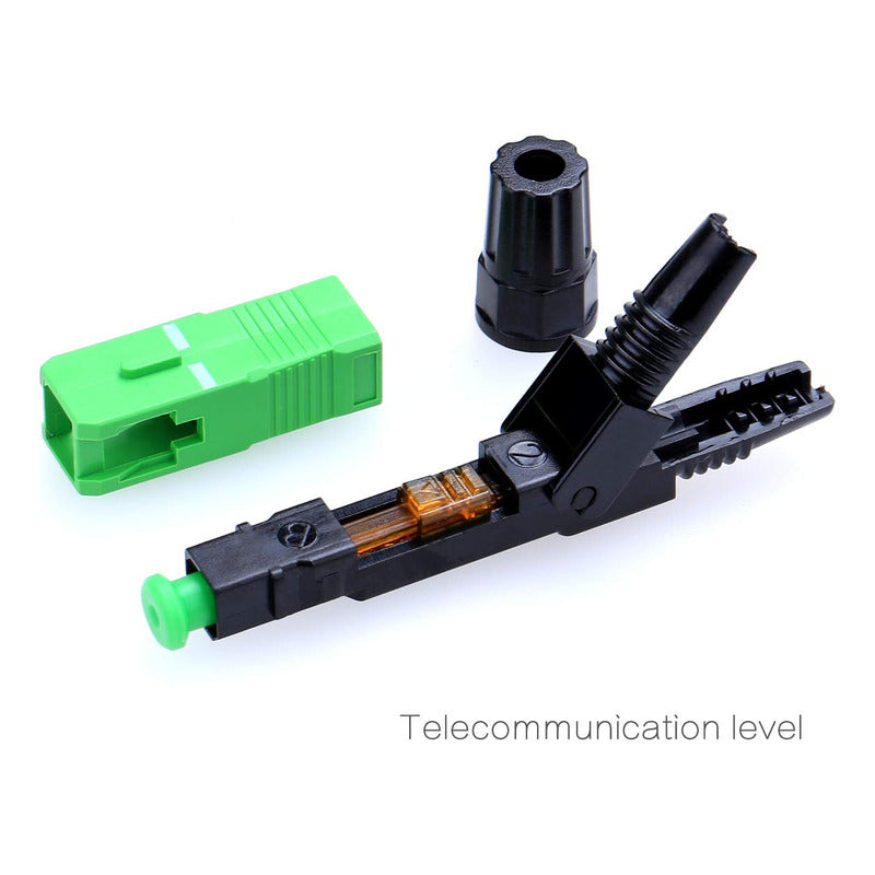 10 X Conectores Rápidos Sc/apc Fibra Óptica Ftth 10 Unidades