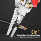 Alicate Electricista Tereparochile 8 En 1 Pelacable Prueba Voltaje