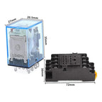 Rele My4n-j 24v Ac 4pdt Relay Hh54p 14 Pines Con Base