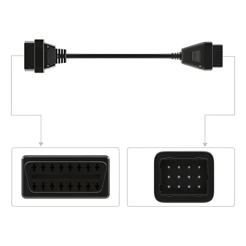 8 Cables Camion Obd2 Obdii Scanner Para Delphi Launch Autel