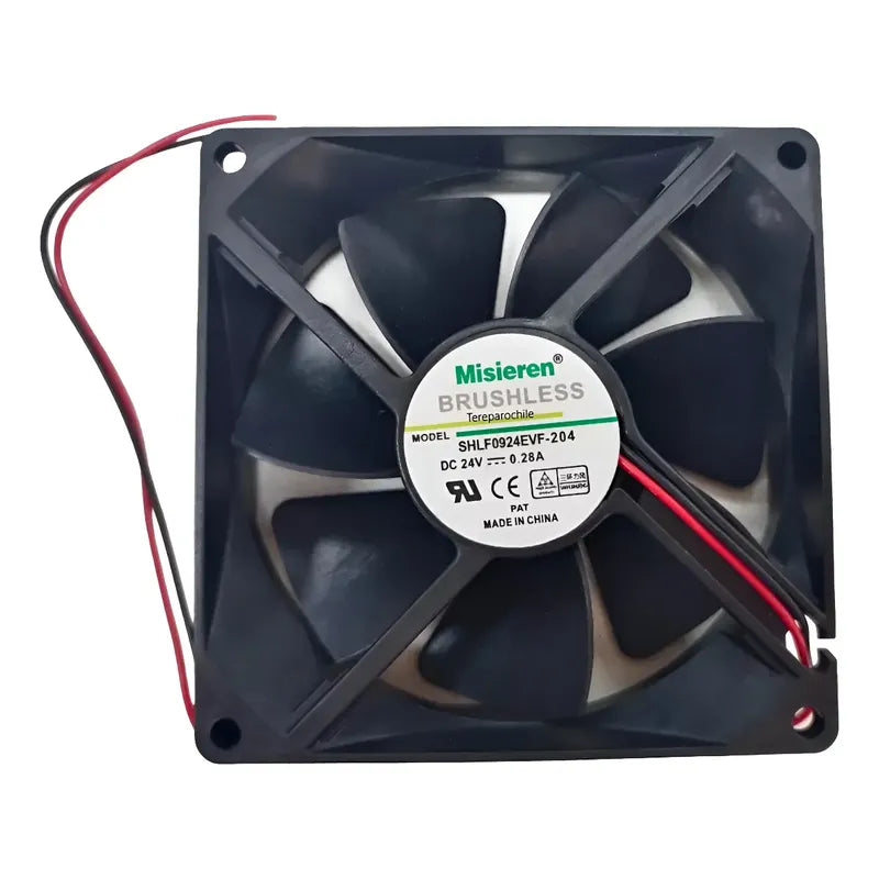 Ventilador Fan Cooler Shlf0924evf -204 24v 92x25mm Misieren Led Negro