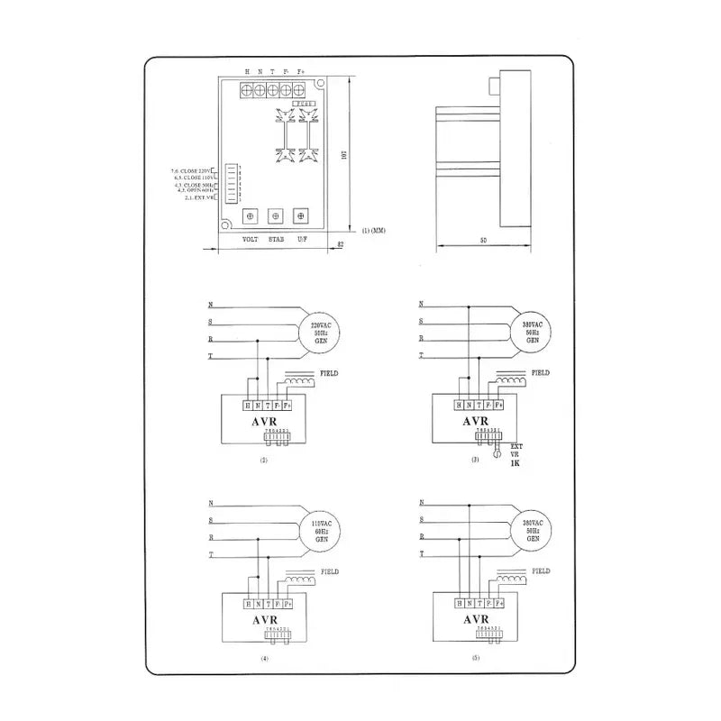 Avr Universal Para Generadores Gavr8a Hasta 100kw  Gavr-8a