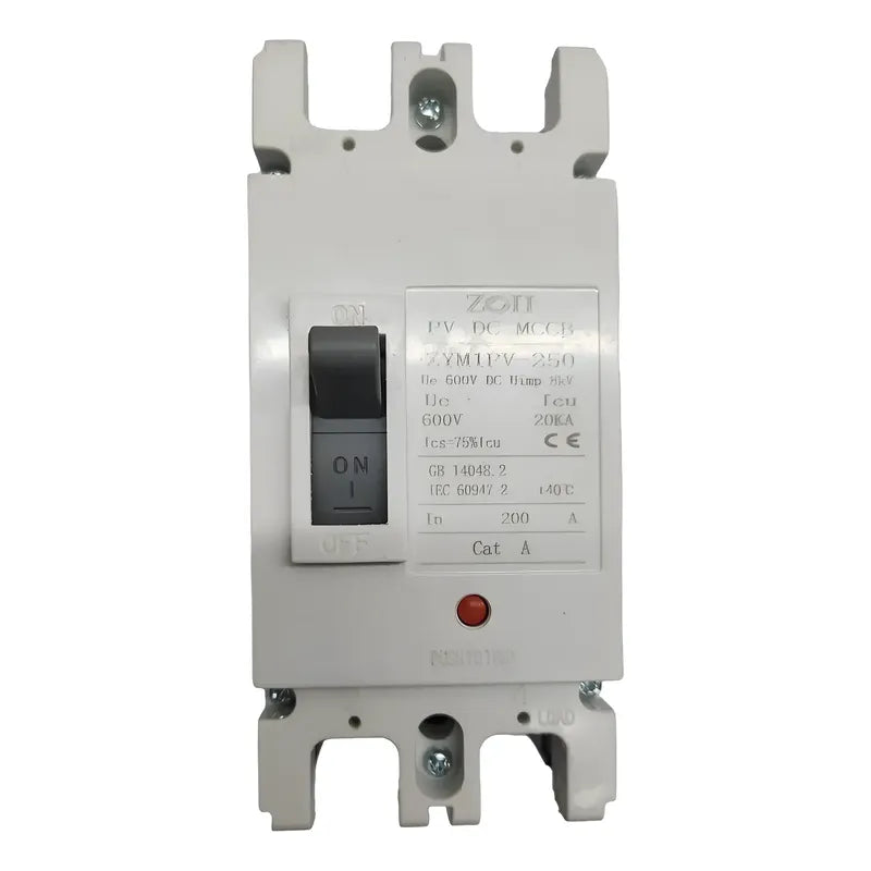 Switch Automatico Solar Max 600v Dc Mccb 2p 200a 20ka