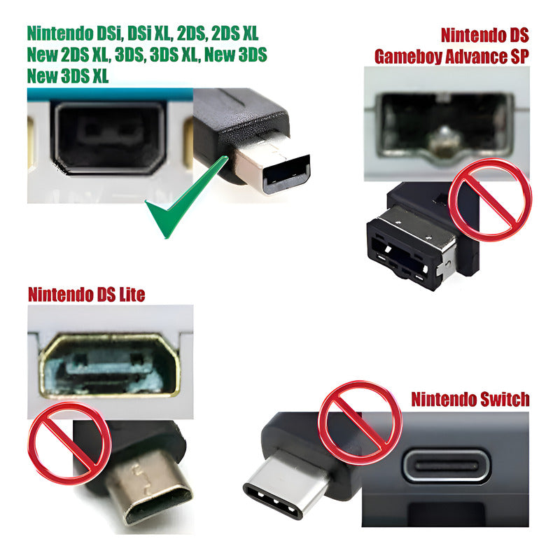 Cargador Adaptador Para Nintendo Dsi Xl 3ds Xl 2ds Xl New