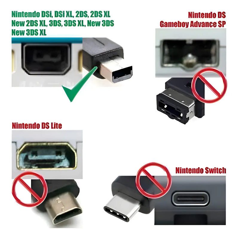 Cargador Adaptador Para Nintendo Dsi Xl 3ds Xl 2ds Xl New