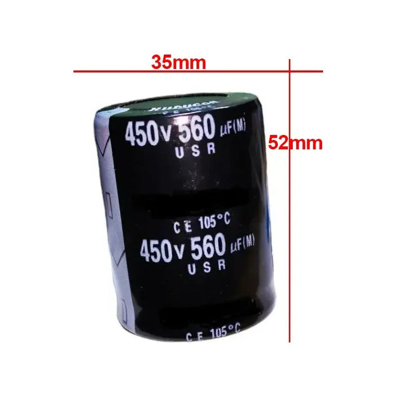 Capacitor Condensador Electrolitico 450v 560uf 52x35mm