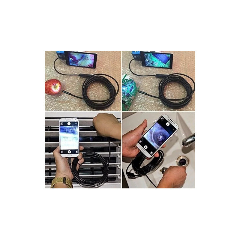 Camara Endoscopio Android Usb Pc Boroscopio 2 Mt 5.5mm Led