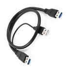 Cable Y Usb Macho 3 Conexiones Usb 3.0 Disco Duro Unidad Cd