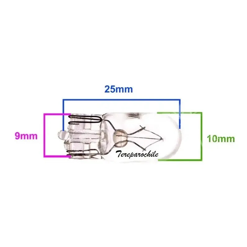 Ampolleta Bombillo 55v T10 3w 4300k Cola De Pescado Halogeno