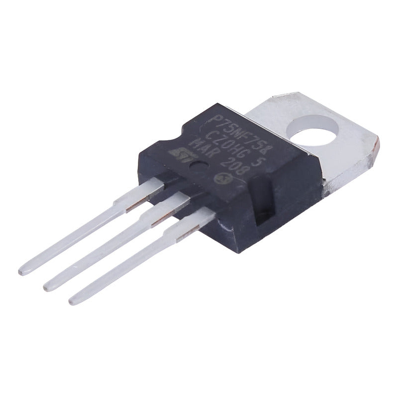 Mosfet De Potencia P75nf75 80a 75v Patas Cortas