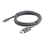 Cable Usb-c A Displayport 1.4 2mt Premium 8k Uhd - 4k 144hz Gris