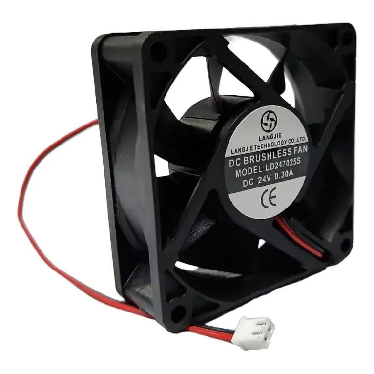Ventilador Fan Cooler Ld247025s 24v 70x25mm 2 Pines 7025 Negro