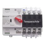 Switch Ats Transferencia Automatico Trifásico 100a 4f 220v Beige