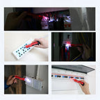 Tester Detector Fase Buscapolo Voltaje Uni-t Portatil 1000v Rojo Y Negro