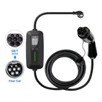 Cargador Ev Automovil Electrico 3600w 16a Gbt Portatil 3.5m Negro