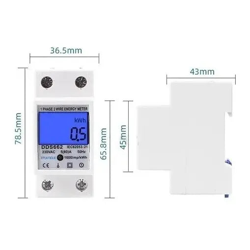 Medidor Energia Electrica Remarcador Monofasico 220v 80a 2p