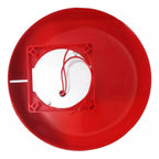 Timbre Campana Alarma 220v Metal Rojo Escuela Incendio 97db 10 Pulgadas Rojo