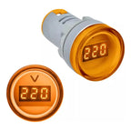 Mini Voltimetro Digital 22mm Piloto Led 12-500v Ac Lampara