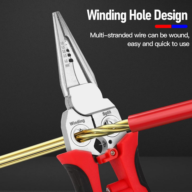 Alicate Electricista Tereparochile 8 En 1 Pelacable Prueba Voltaje