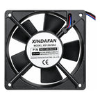 Ventilador Fan Cooler Xd12025ac 220v 120x25mm 2 Cables Negro