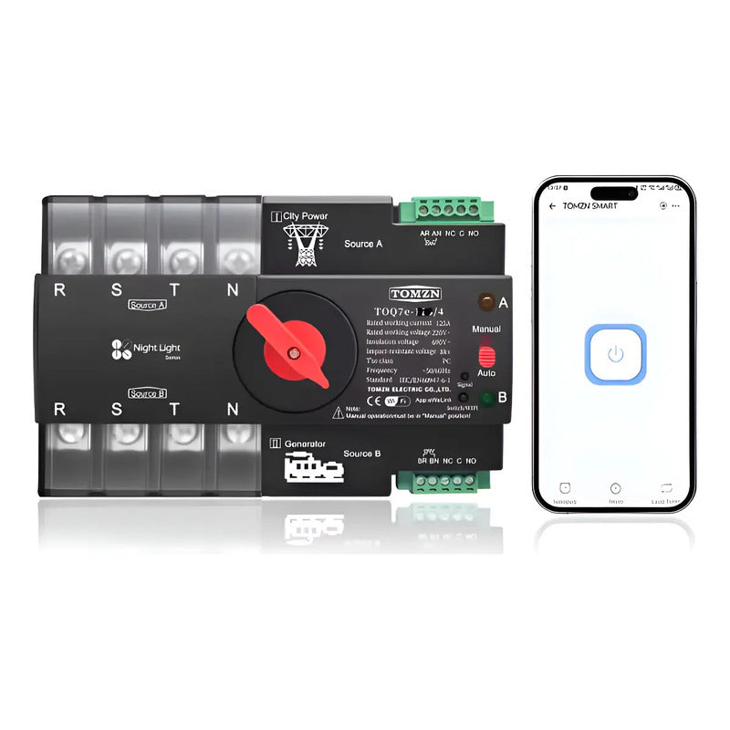 Interruptor Ats Trifasico 220/380v 100a Wifi Smart Ewelink