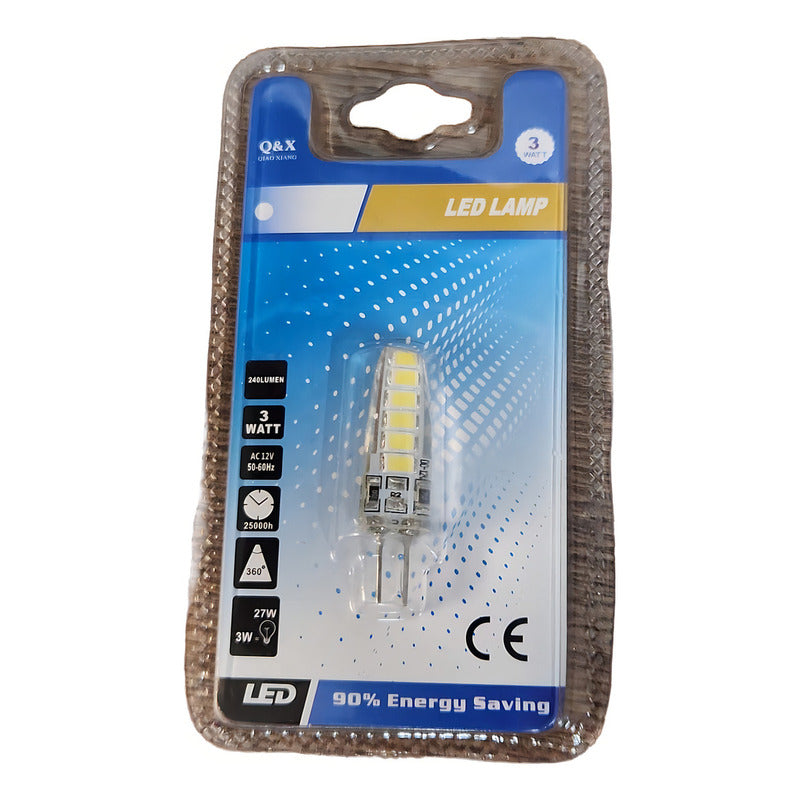Ampolleta Led Bipin G4 3w Blanco Neutro 6000k 240lm A++