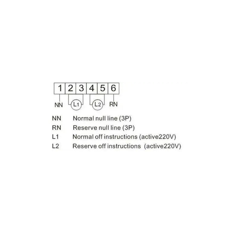 Switch Interruptor Transferencia Automatica 63a Ats 220v Mcb Azul Plomo