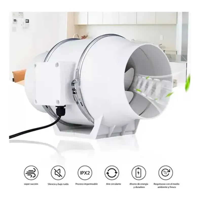 Extractor De Aire Blower Industrial 145mm 6 Pulgadas 220v