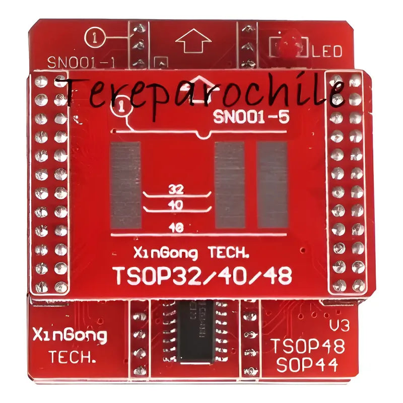 Adaptador Sn001-5 Tsop32 + Adaptador Sop44 Tsop48 V3 Tl866ii Naranja