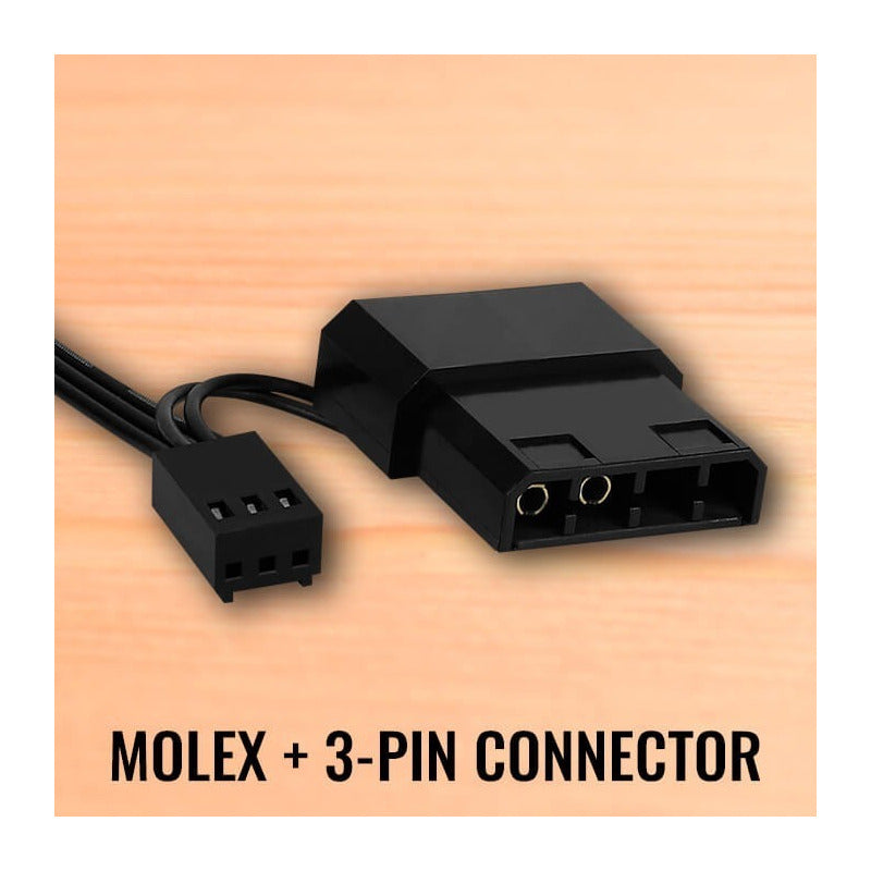 Fan Cooler 120mm Pc Gamer Led Rgb 3 Y 4 Pin Ide Chasis