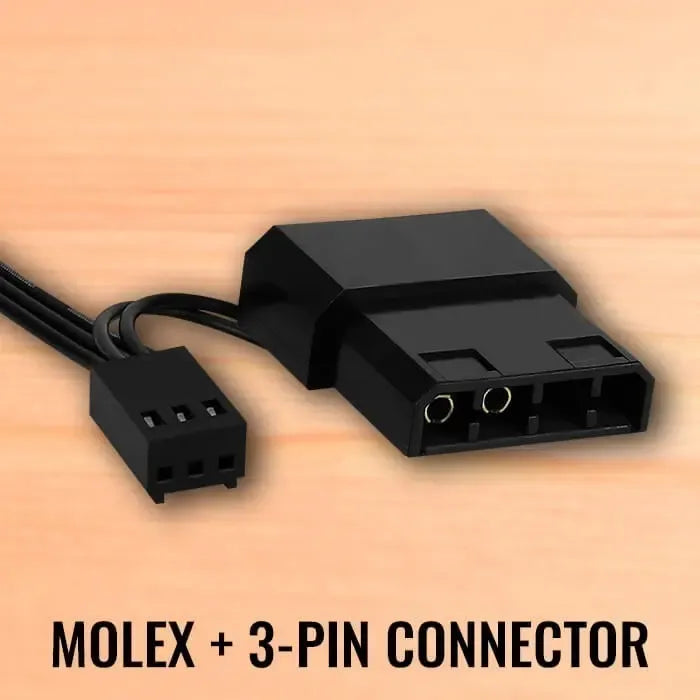Fan Cooler 120mm Pc Gamer Led Rgb 3 Y 4 Pin Ide Chasis