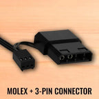 Fan Cooler 120mm Pc Gamer Led Rgb 3 Y 4 Pin Ide Chasis