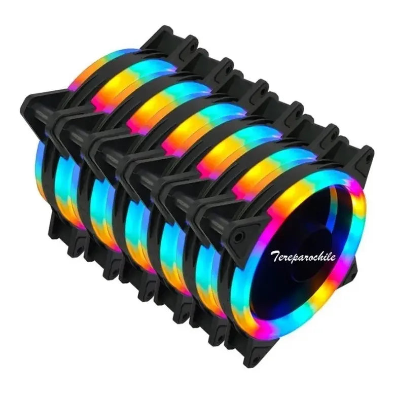 Fan Cooler 120mm Pc Gamer Led Rgb 3 Y 4 Pin Ide Chasis