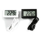 Mini Termómetro Digital Lcd Con Sonda -50 A 110 ºc Negro