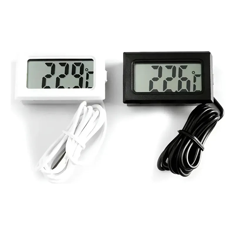 Mini Termómetro Digital Lcd Con Sonda -50 A 110 ºc Negro