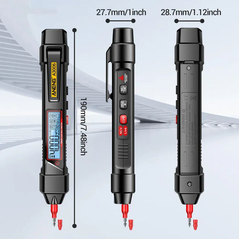 Multimetro Digital Tester Tipo Boligrafo Lcd Buscapolos Acdc