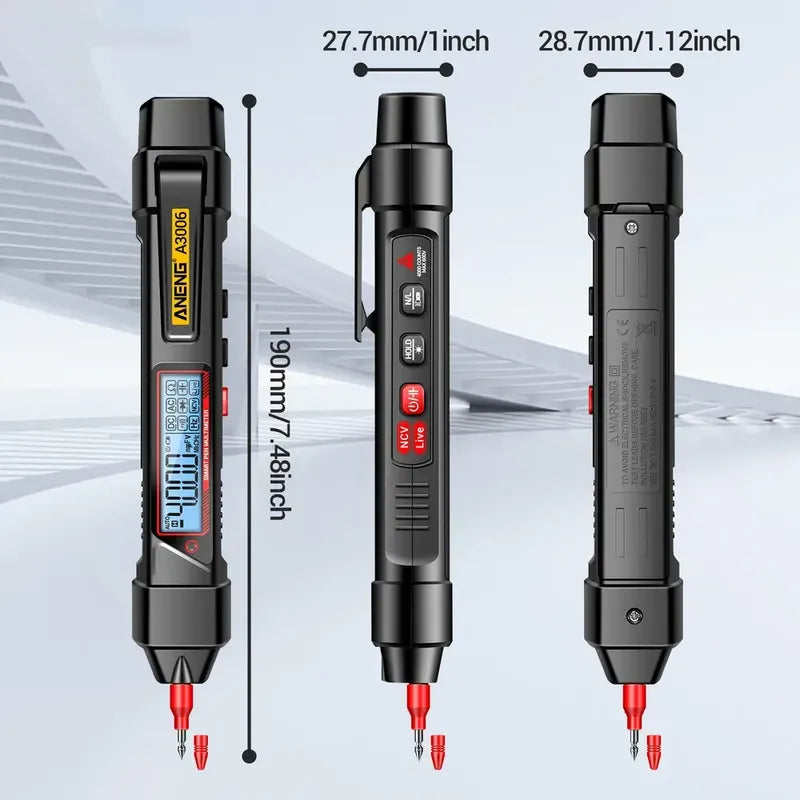 Multimetro Digital Tester Tipo Boligrafo Lcd Buscapolos Acdc